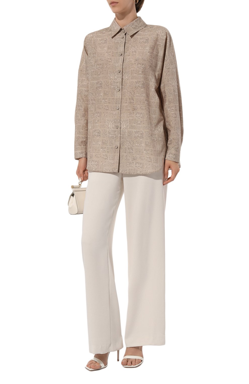 Рубашка из хлопка и шелка AKHMADULLINA, арт. 1225.2BL829/C102, фото 2