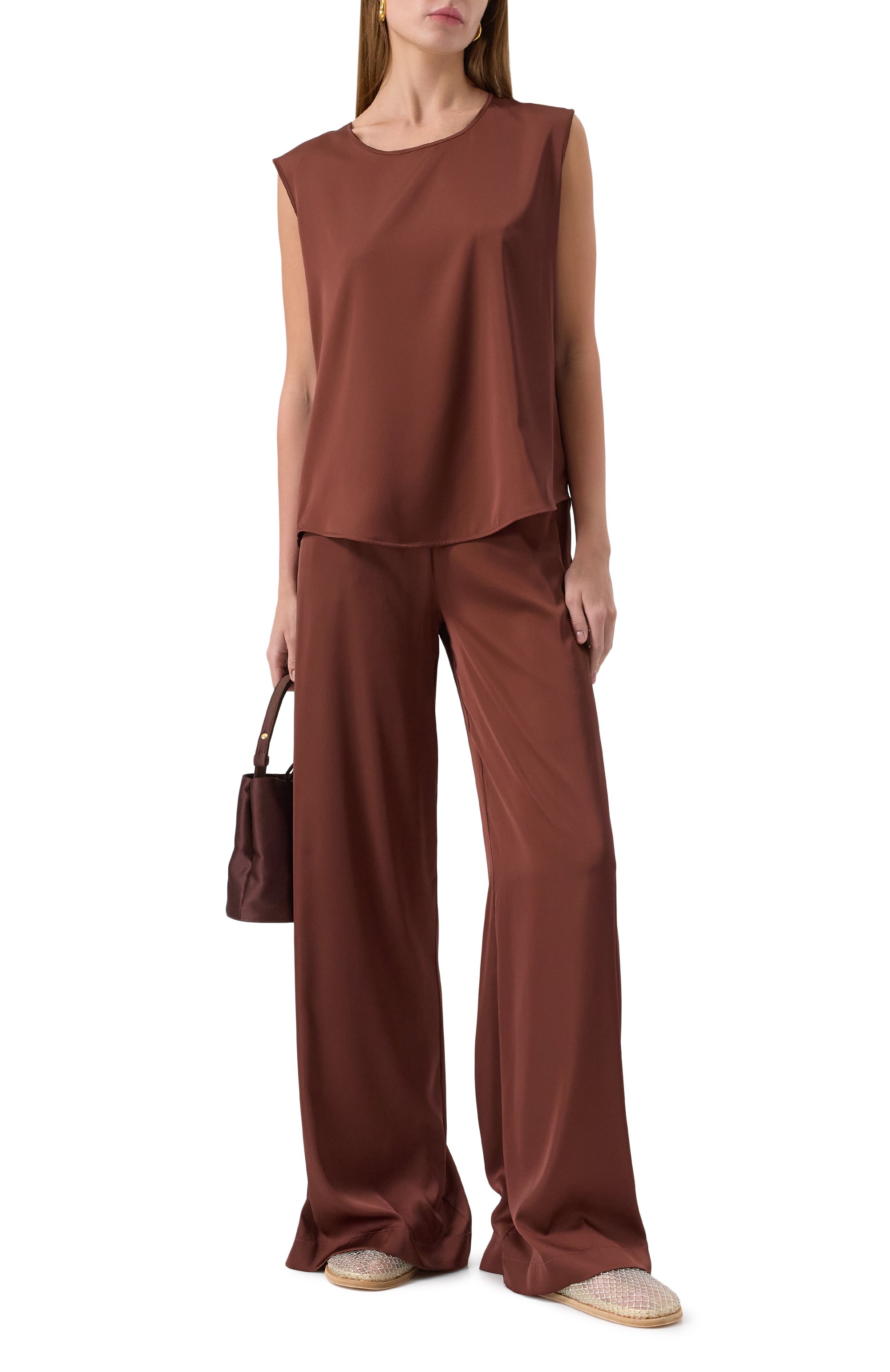 Атласные брюки D.EXTERIOR, арт. 60657, фото 2