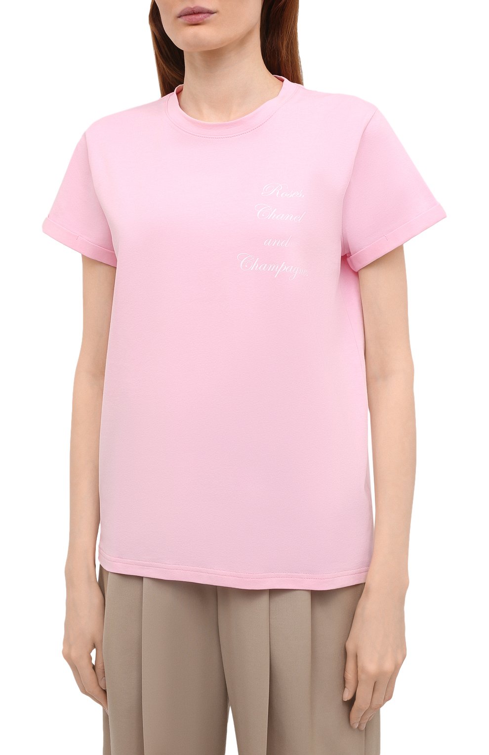 Хлопковая футболка SEVEN LAB, арт. T21-RCC pink, фото 3