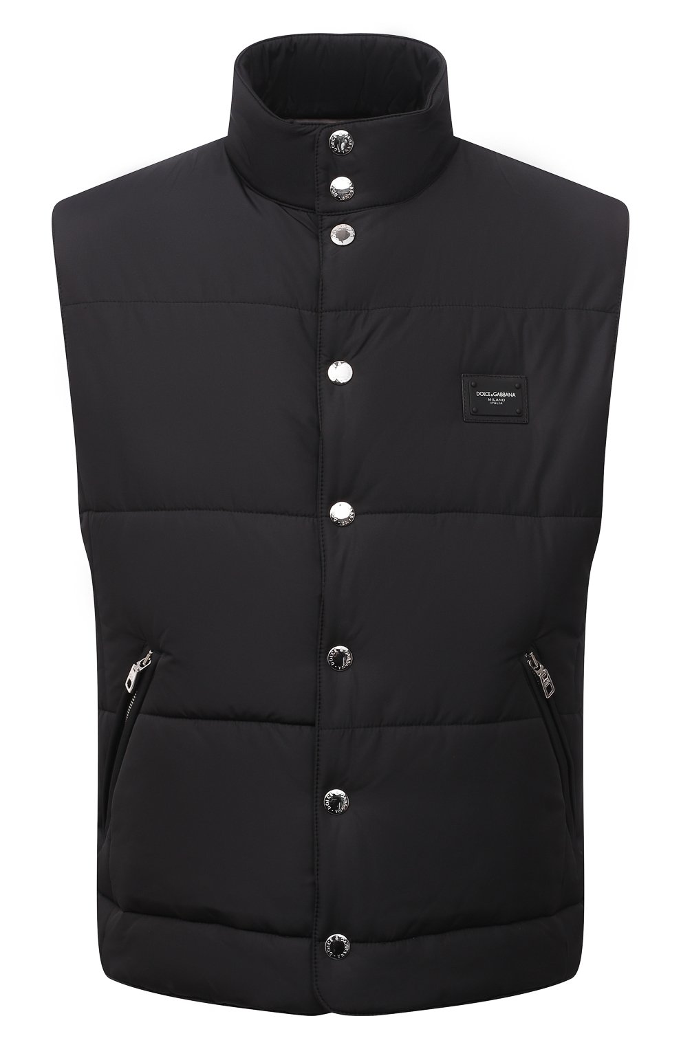 Жилет DOLCE & GABBANA черного цвета по цене 92400 руб., арт. G90Q9T/HUMEQ, фото 1 Жилет DOLCE & GABBANA, арт. G90Q9T/HUMEQ, фото 1