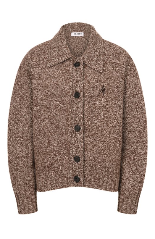 Кардиган из шерсти и кашемира The Attico 260WCD00013/KWS012AA Коричневый 260WCD00013/KWS012AA