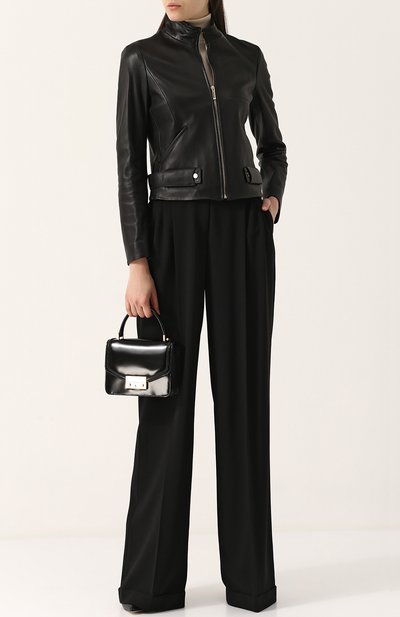 Однотонные шерстяные брюки со стрелками MICHAEL KORS COLLECTION, арт. KRK/202LKK020, фото 2