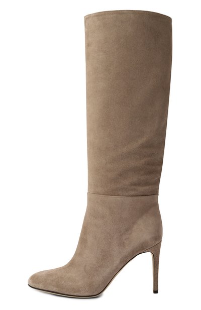 Замшевые сапоги SERGIO ROSSI бежевого цвета по цене 93300 руб., арт. A70370/MCRM13, фото 4 Замшевые сапоги SERGIO ROSSI, арт. A70370/MCRM13, фото 4