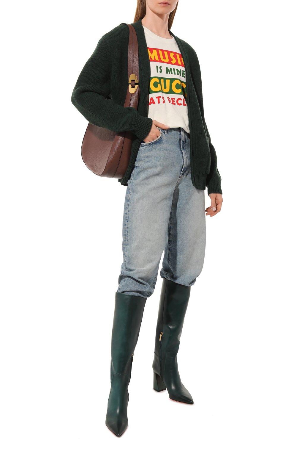 Хлопковая футболка GUCCI, арт. 615044 XJDW4, фото 2