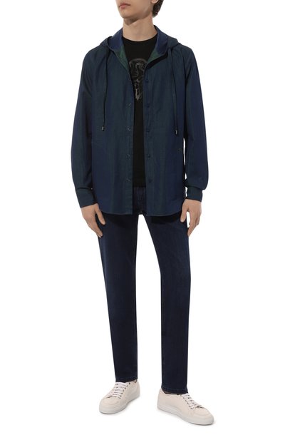 Рубашка из хлопка и льна ZILLI, арт. MFZ-7063-0001/0002, фото 2