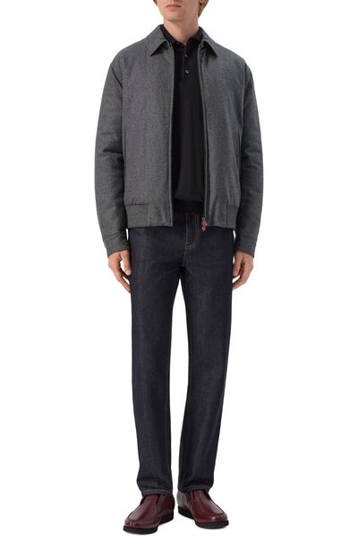 Мужские кожаные ботинки KITON, арт. USSA105N00126_002