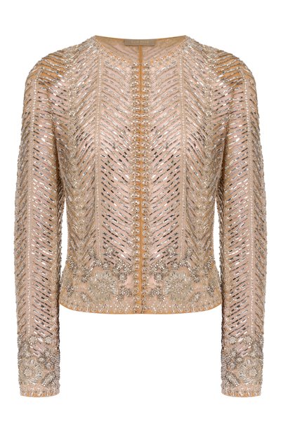 Женский жакет с отделкой бисером ELIE SAAB, арт. J0199NF25/BE043