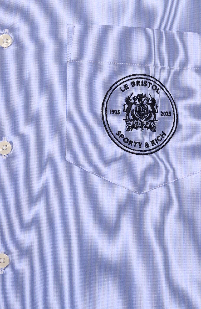 Хлопковая рубашка sporty & rich x le bristol paris SPORTY AND RICH, арт. SI019517654ST41, фото 1