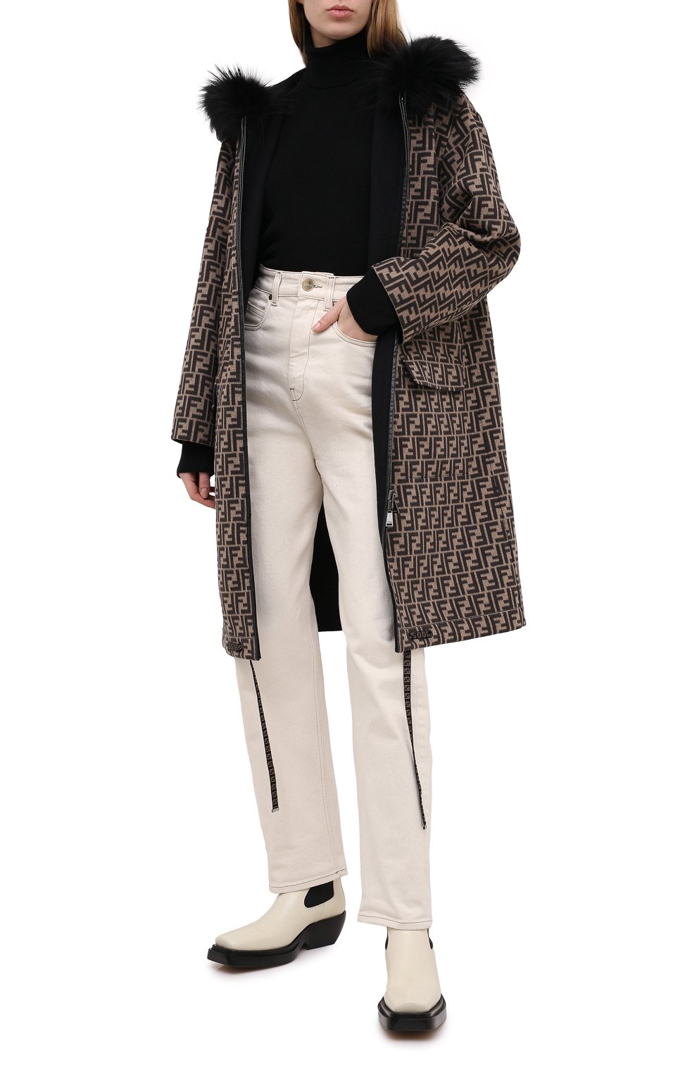 Шерстяная парка FENDI, арт. FF8581 A5HD, фото 2