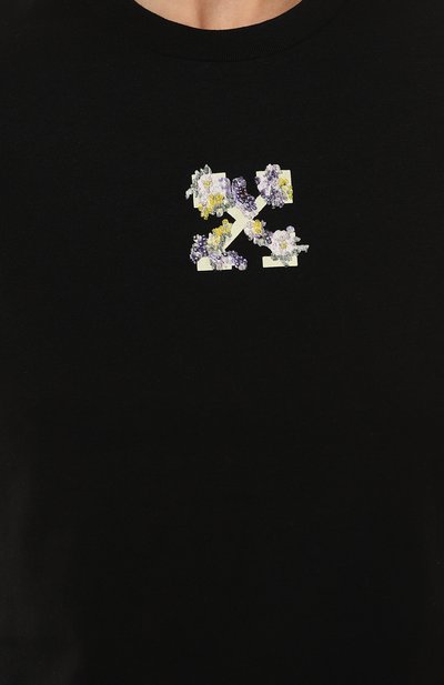Хлопковая футболка OFF-WHITE,  арт. OWAA112F22JER001, фото 5
