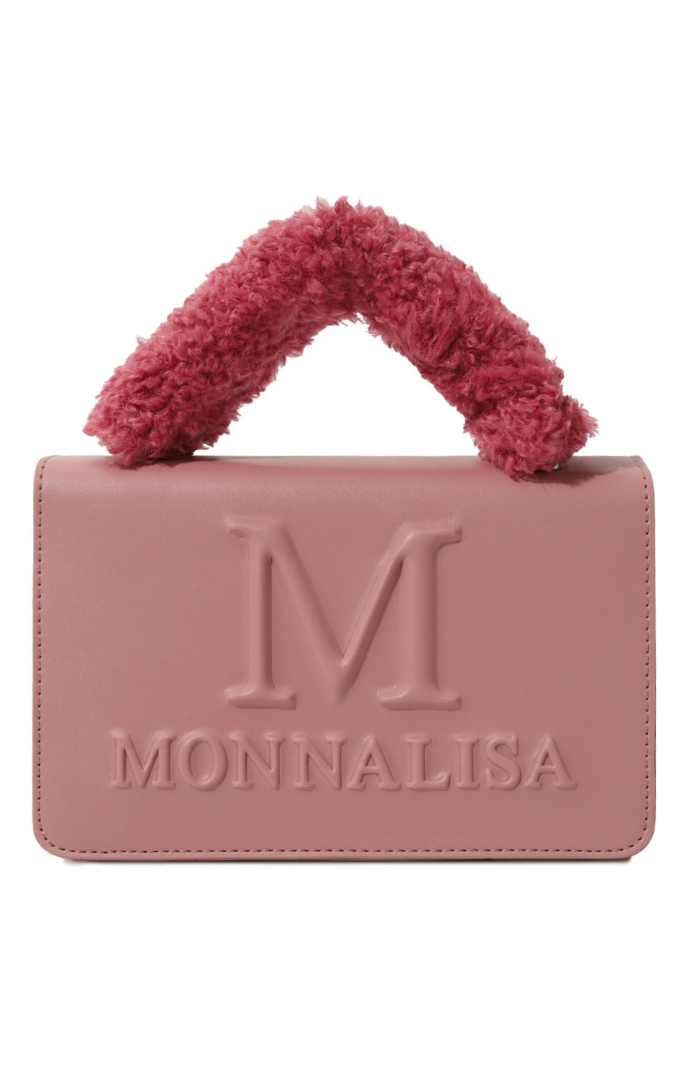 Сумка MONNALISA темно-розового цвета по цене 15680 руб., арт. 17D002, фото 1 Сумка MONNALISA, арт. 17D002, фото 1