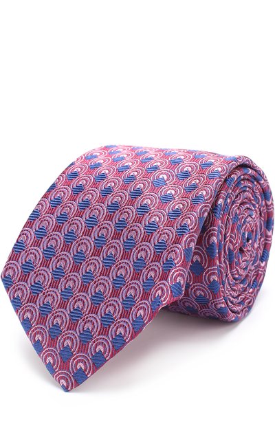 Мужской шелковый галстук с узором TURNBULL & ASSER, арт. TIE002-BB203