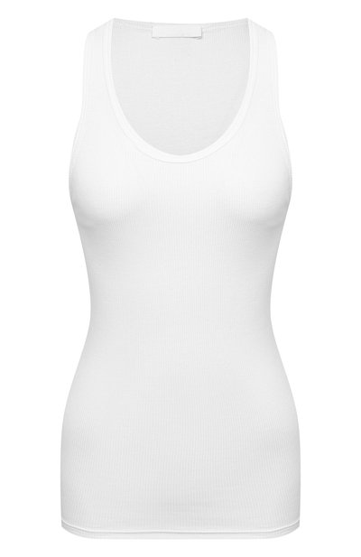 Хлопковая майка WARDROBE.NYC белого цвета по цене 10650 руб., арт. W1016R04, фото 1 Хлопковая майка WARDROBE.NYC, арт. W1016R04, фото 1