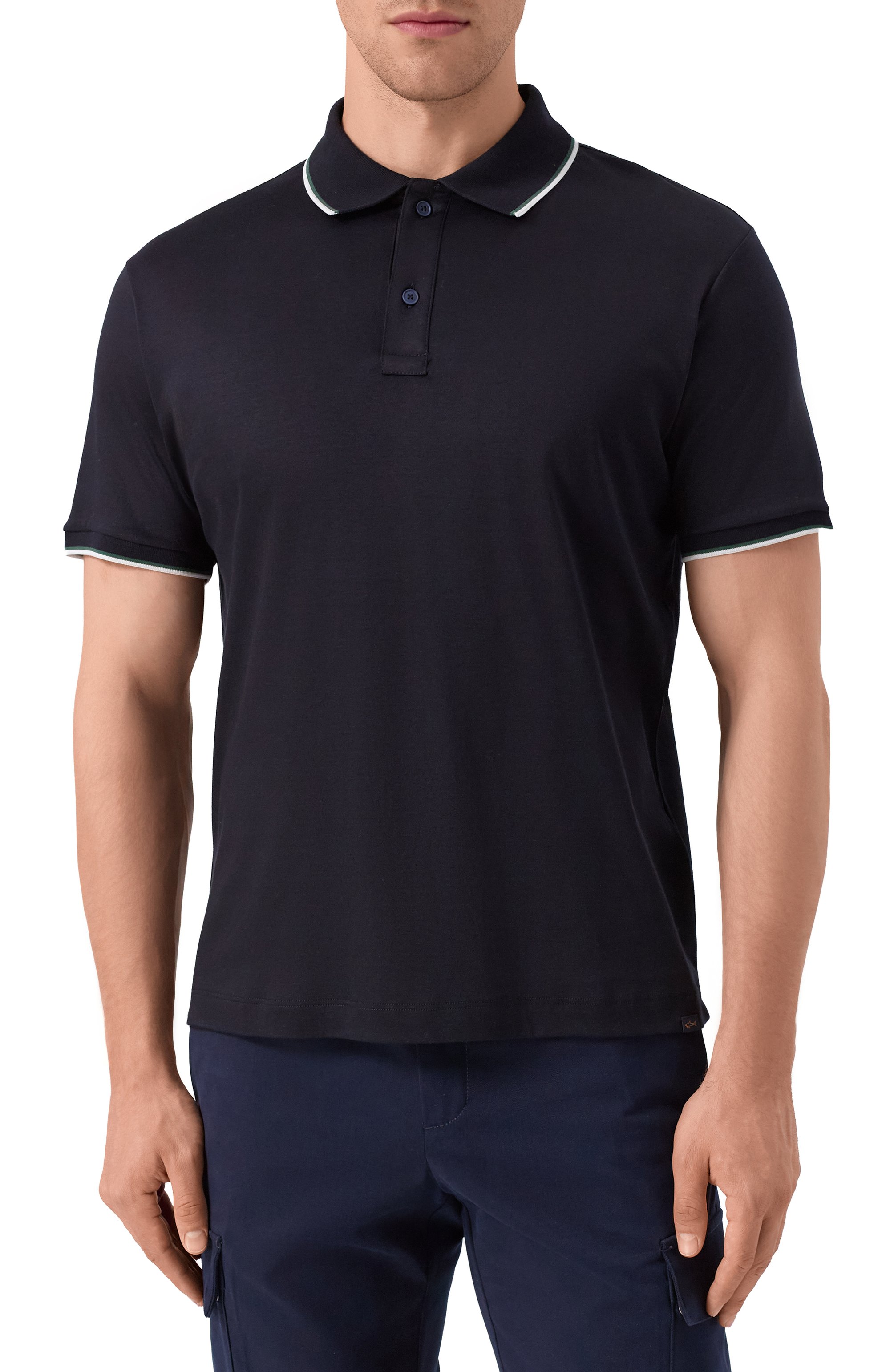 Поло из хлопка и лиоцелла PAUL&SHARK, арт. 15311711, фото 3