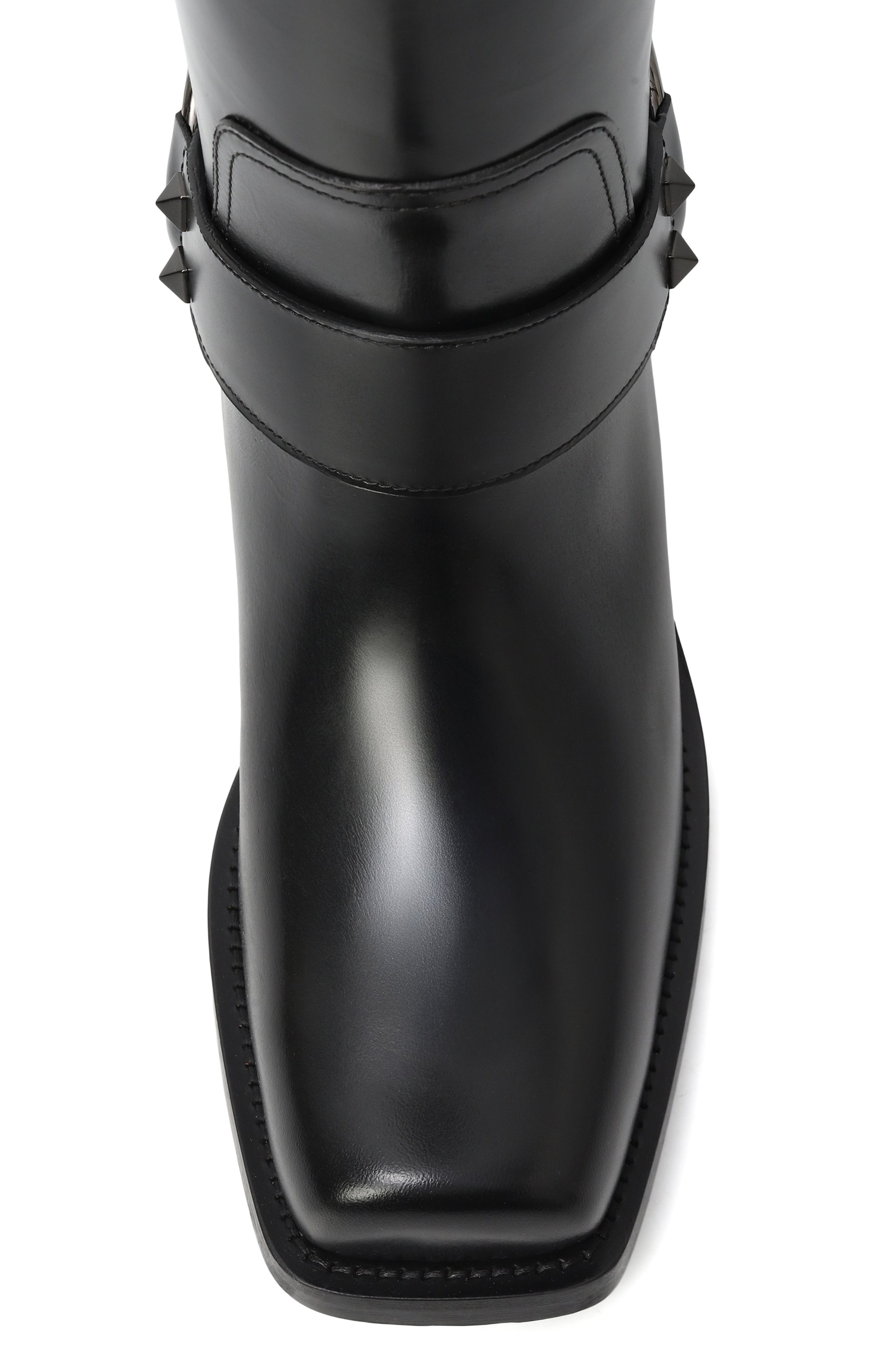 Кожаные сапоги rockstud VALENTINO черного цвета по цене 199500 руб., арт. 5W0S0KV3/NIB, фото 6 Кожаные сапоги rockstud VALENTINO, арт. 5W0S0KV3/NIB, фото 6