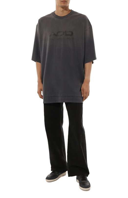 Кожаные кеды Mega T Hidnander Чёрный, фото 2