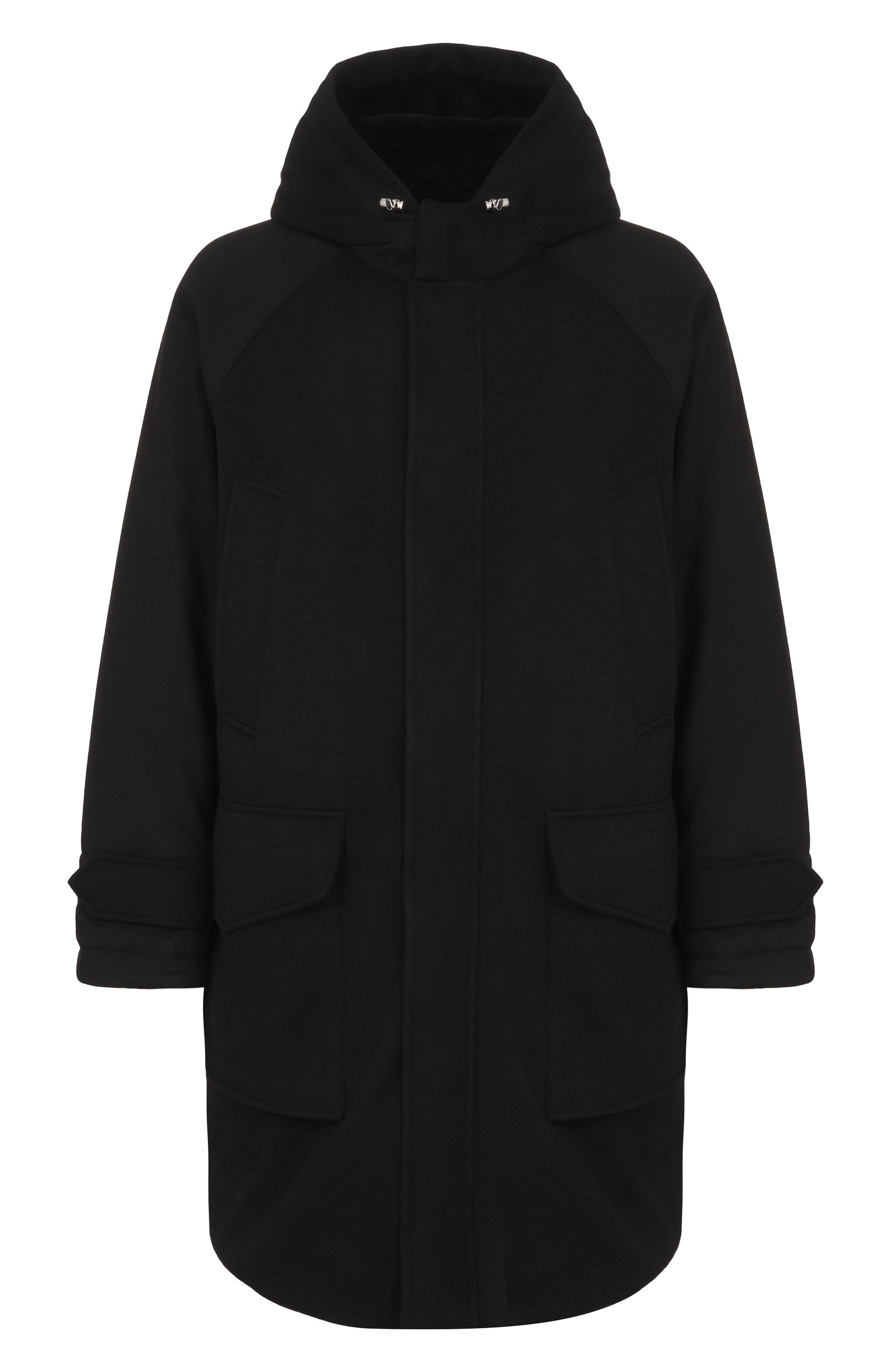 Парка из шерсти и кашемира KITON черного цвета по цене 1325000 руб., арт. UGK209CK0271L, фото 1 Парка из шерсти и кашемира KITON, арт. UGK209CK0271L, фото 1