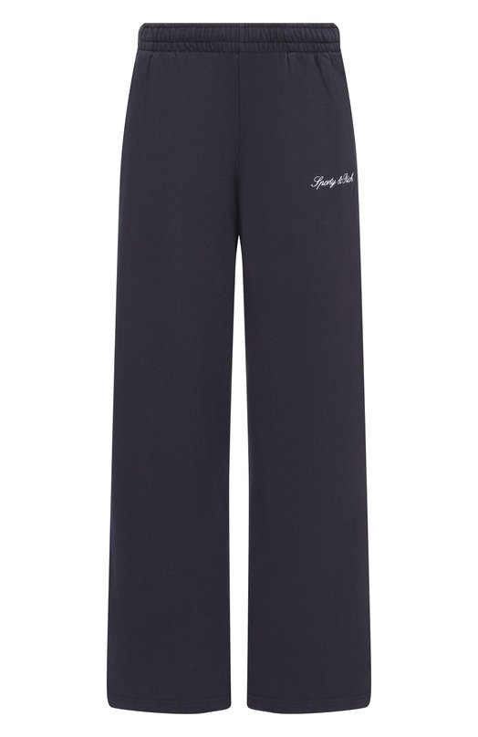 Хлопковые брюки Sporty and Rich PA05560326BA01 Чёрный PA05560326BA01