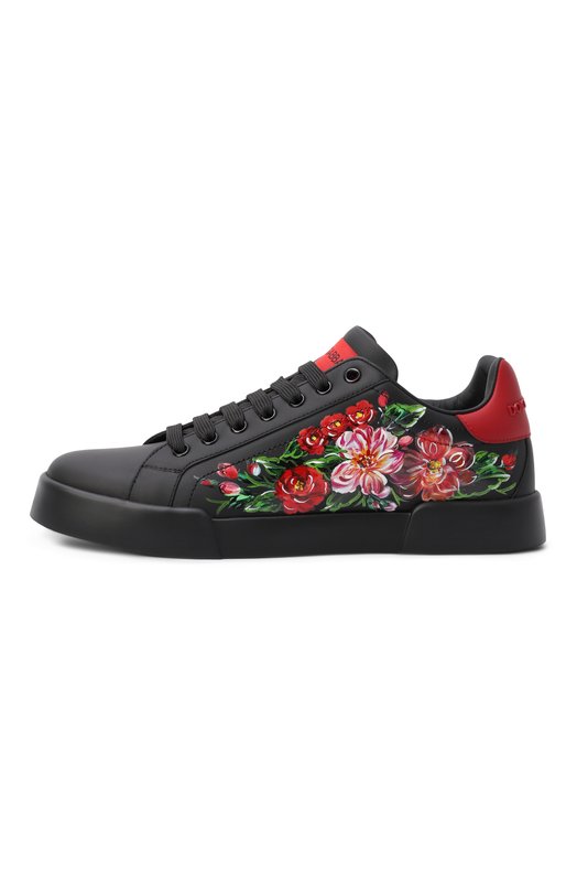 Кожаные кеды Portofino Dolce & Gabbana CK2330/AN257 Чёрный  CK2330/AN257 Фото 4