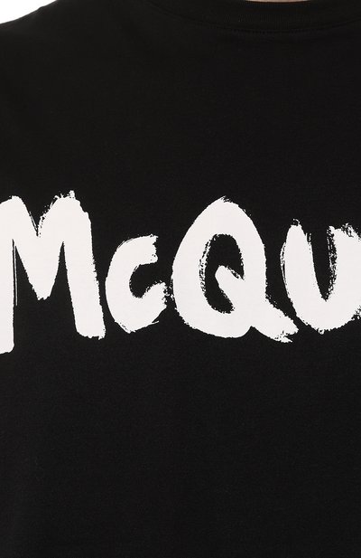 Хлопковая футболка ALEXANDER MCQUEEN, арт. 622104/QTZ57, фото 5