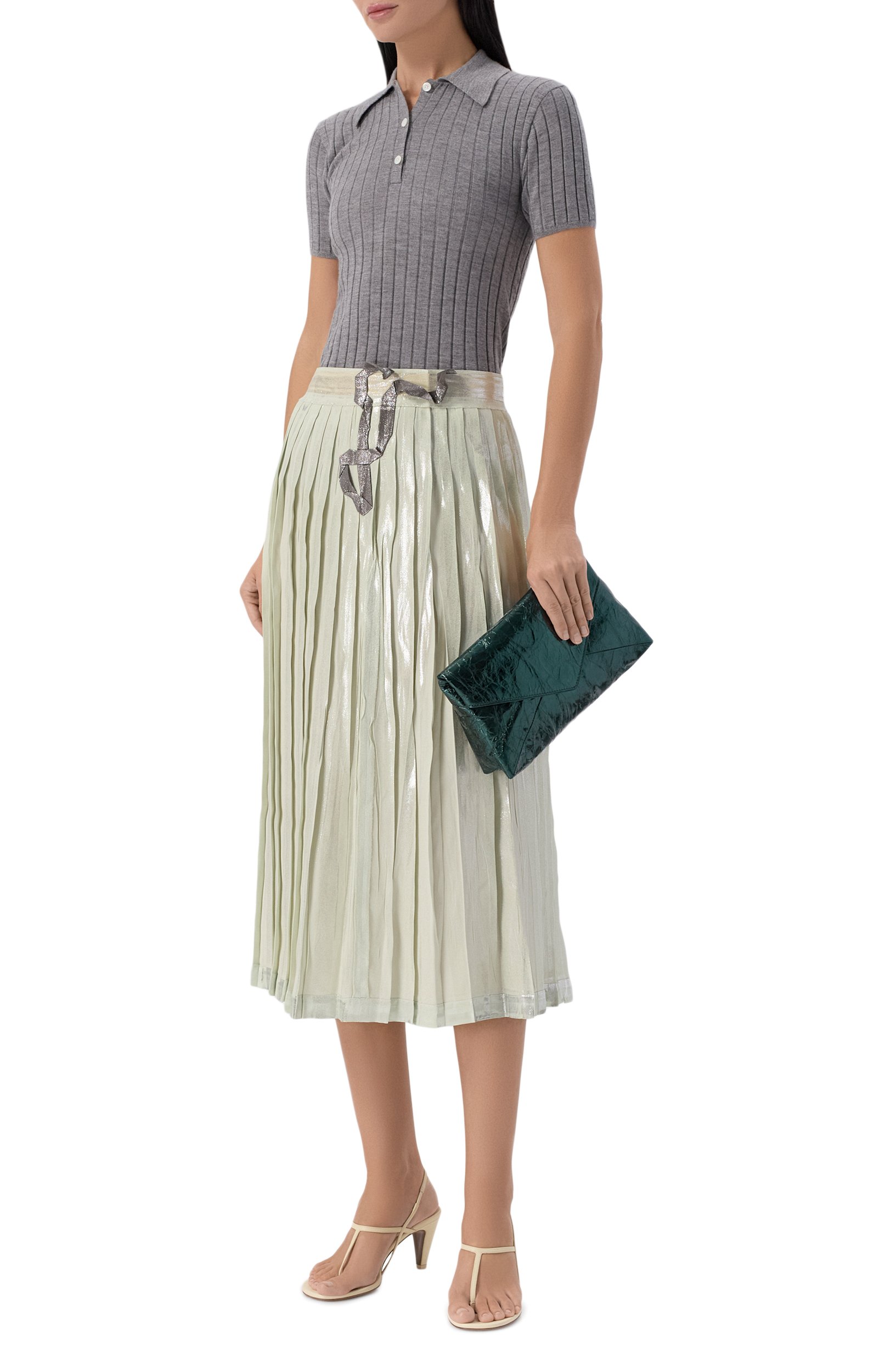 Сумка DRIES VAN NOTEN темно-зеленого цвета по цене 125500 руб., арт. 262-131510/0207, фото 3 Сумка DRIES VAN NOTEN, арт. 262-131510/0207, фото 3