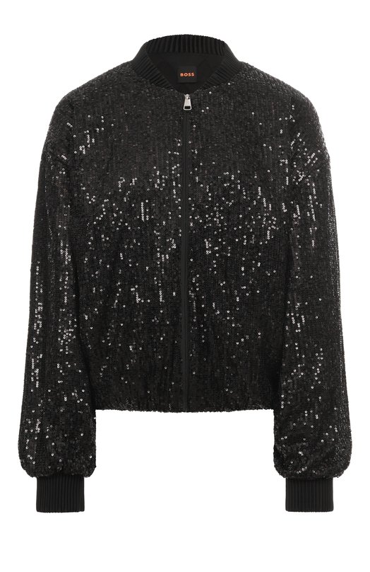 Бомбер с отделкой пайетками BOSS Orange 50548336 Чёрный 50548336