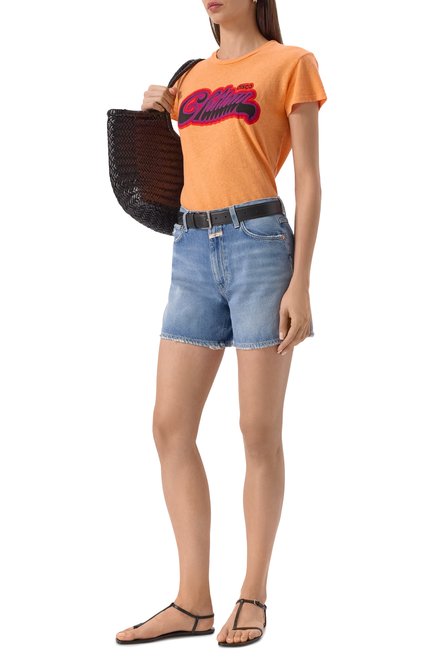 Женская футболка из хлопка и льна MOTHER, арт. 8591-483/H1