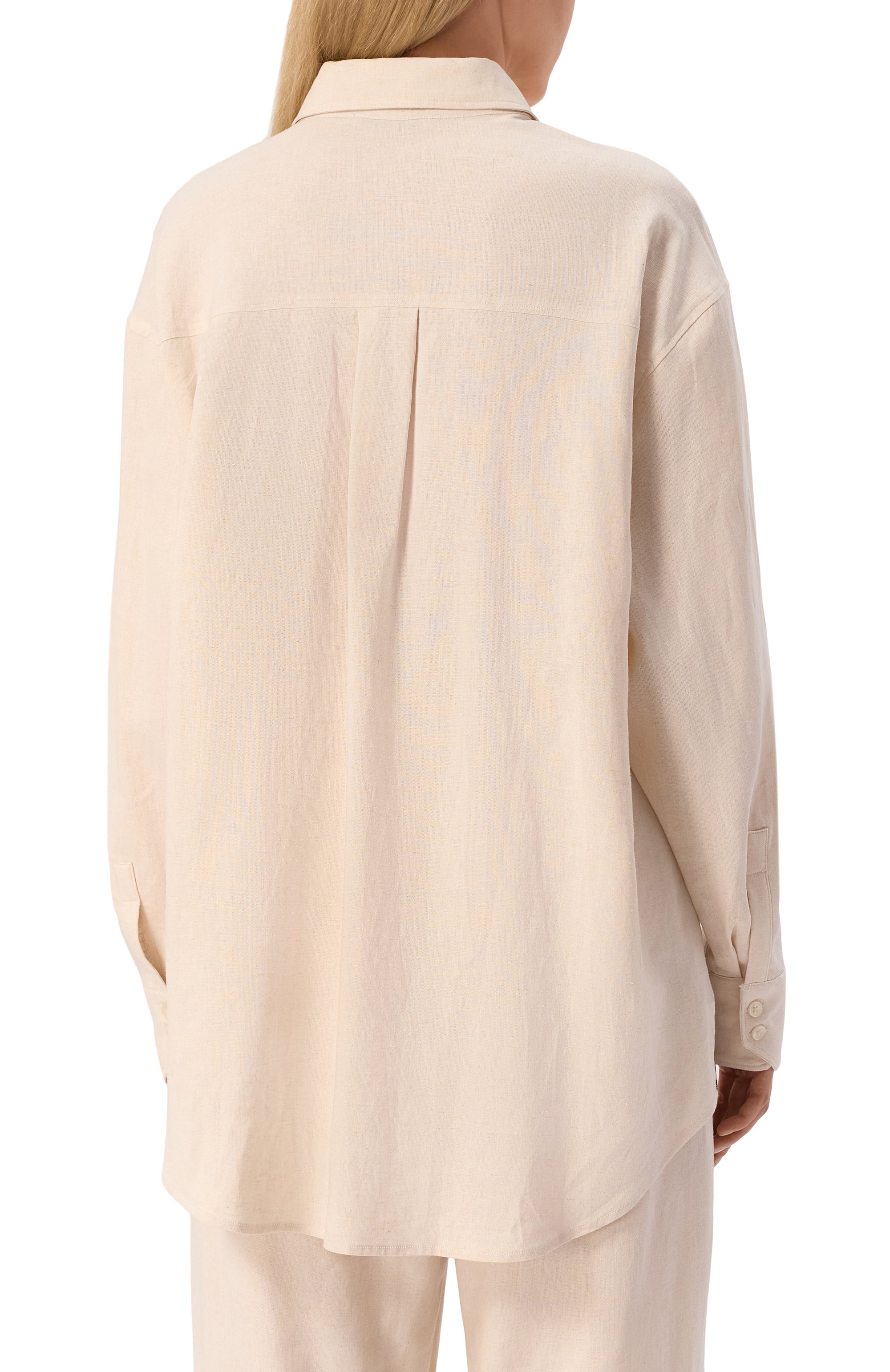 Рубашка изо льна и вискозы HINNOMINATE, арт. HMABW01845, фото 4