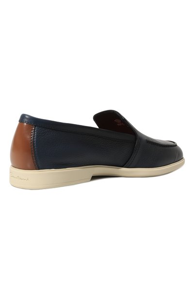 Кожаные лоферы malibu SANTONI, арт. MGAG18777TICSTZ9U59, фото 5