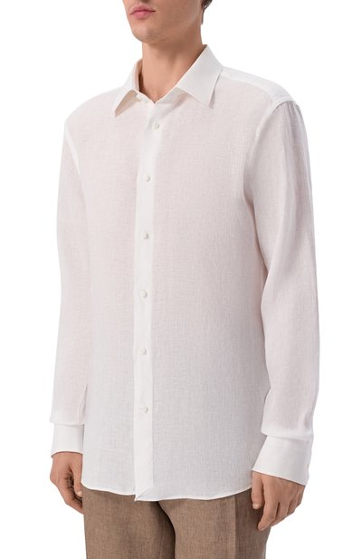 Льняная рубашка BOSS CAMEL, арт. 50560284, фото 3