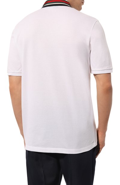 Хлопковое поло GUCCI, арт. 545714 XJAGU, фото 4