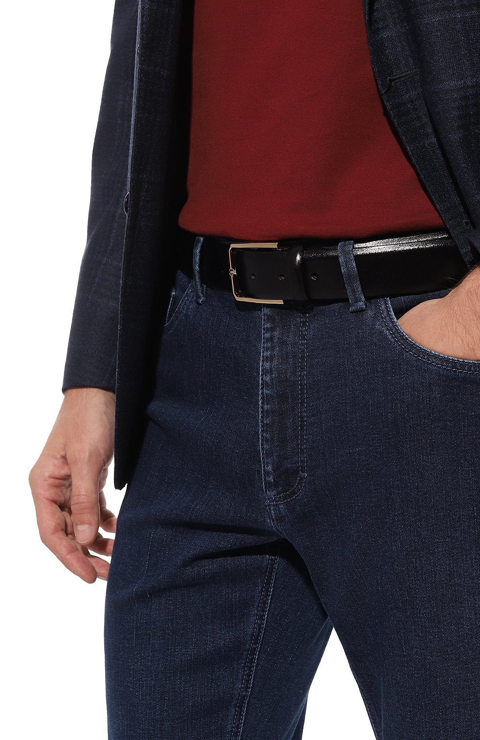 Кожаный ремень SANTONI, арт. CM35VS003B91HSC1, фото 2