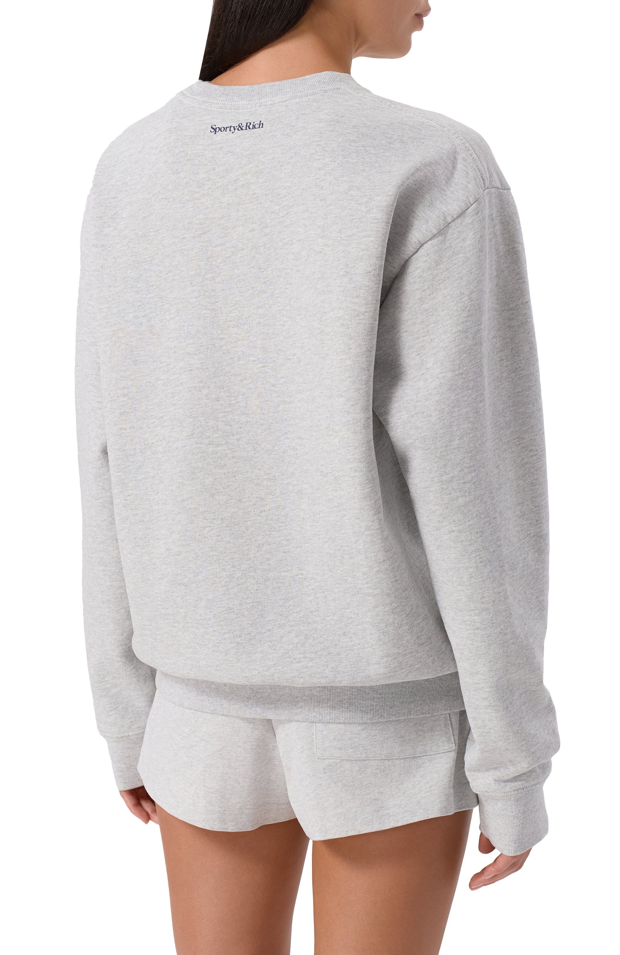 Хлопковый свитшот sporty & rich x ucla SPORTY AND RICH, арт. ST071615639GY03, фото 4