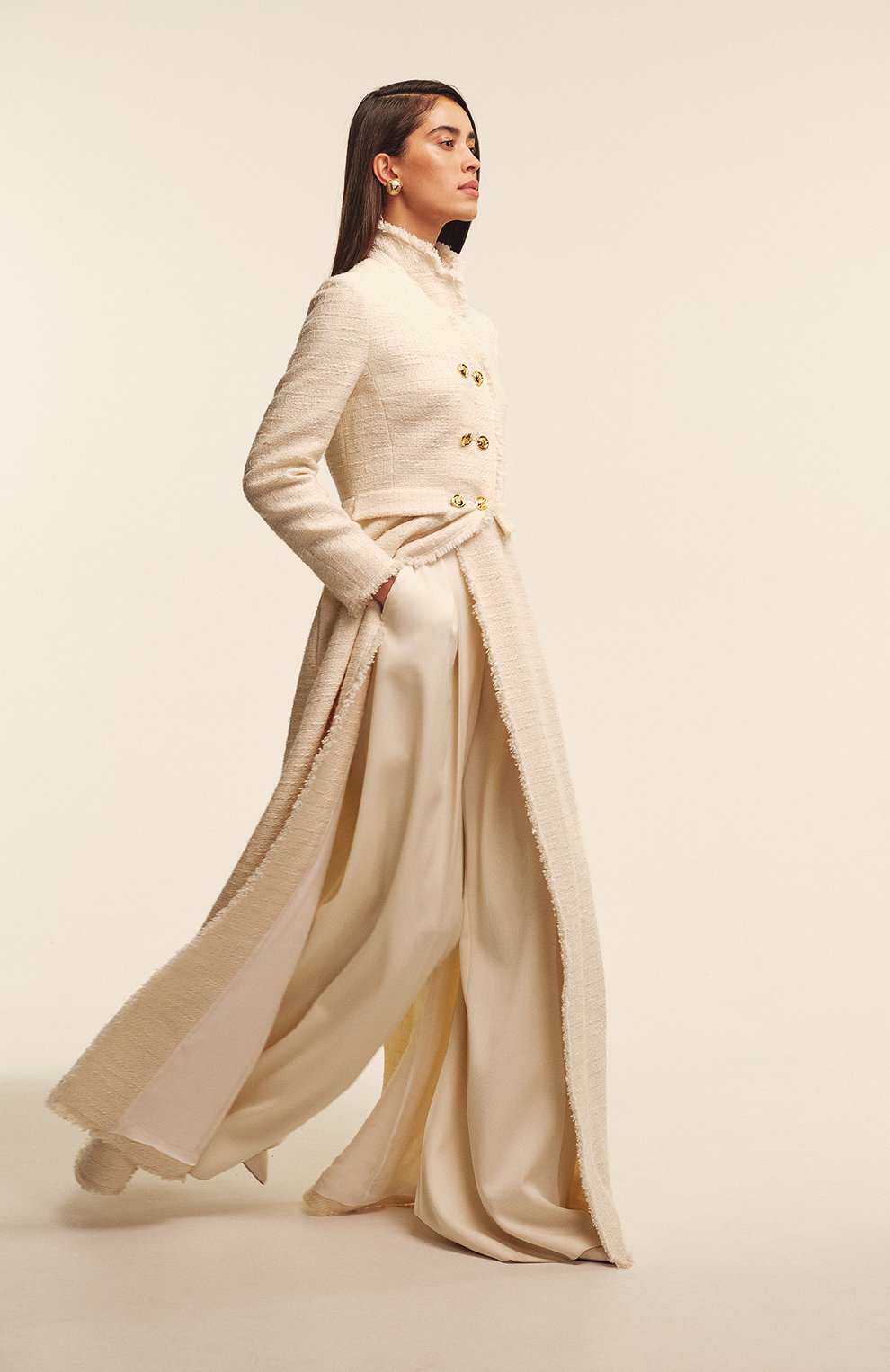 Пальто из хлопка и шерсти GIAMBATTISTA VALLI, арт. 24FWPVCA849B-08UBE, фото 6