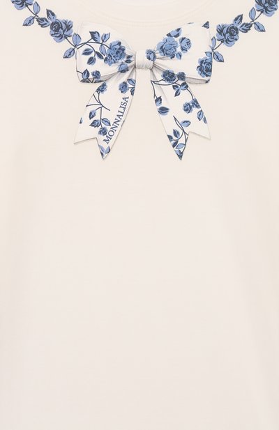 Хлопковый лонгслив MONNALISA, арт. 11F601NP, фото 3