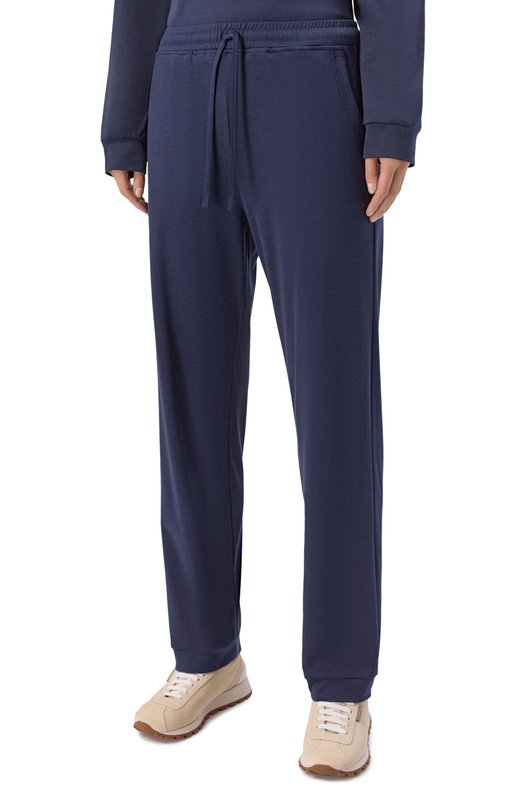 Брюки из шелка и хлопка MVST M25.2MW.T403/SC00 Синий  M25.2MW.T403/SC00 Фото 3