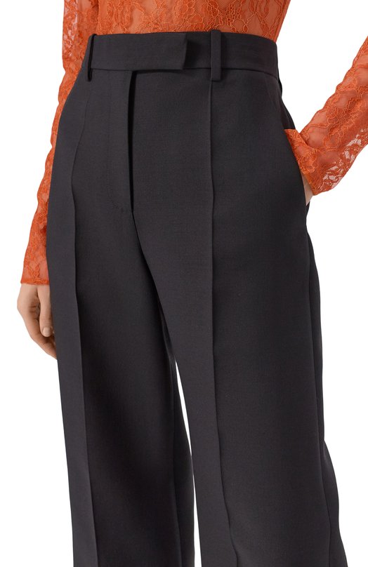 Брюки из шерсти и шелка Valentino 7B0RB6S0/1CF Чёрный  7B0RB6S0/1CF Фото 5