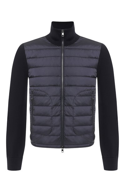 Утепленный кардиган на молнии с воротником-стойкой MONCLER, арт. D2-091-94127-00-94666, фото 1