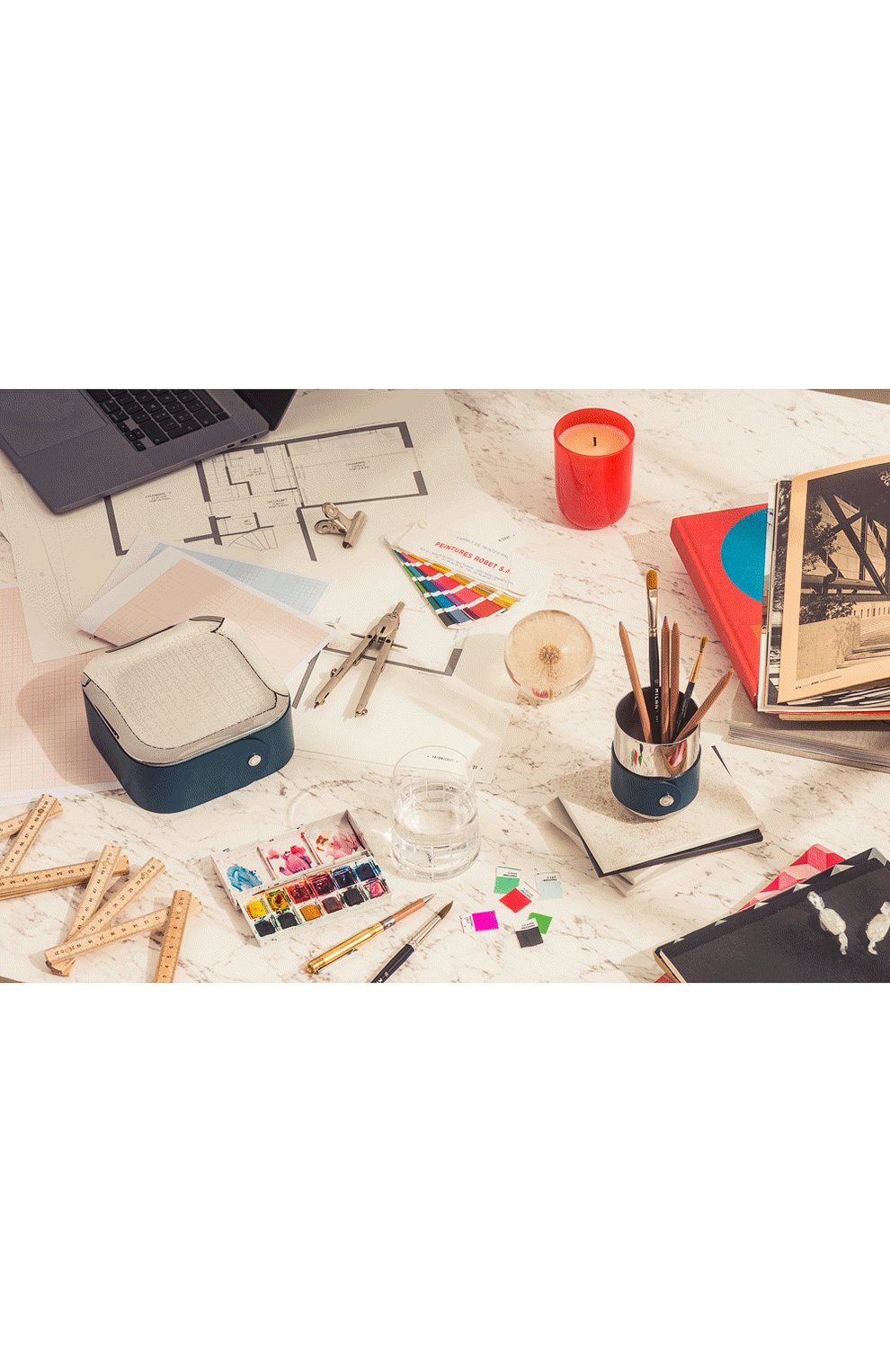 Шкатулка iconik CHRISTOFLE синего цвета по цене 47200 руб., арт. 05955205, фото 3 Шкатулка iconik CHRISTOFLE, арт. 05955205, фото 3