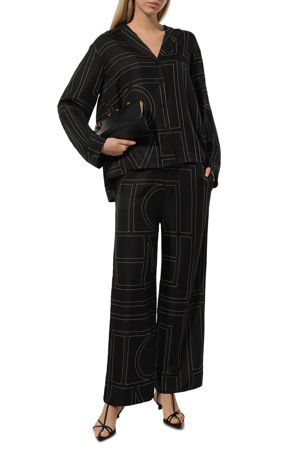 Шелковые брюки TOTEME, арт. 213-255-707, фото 2