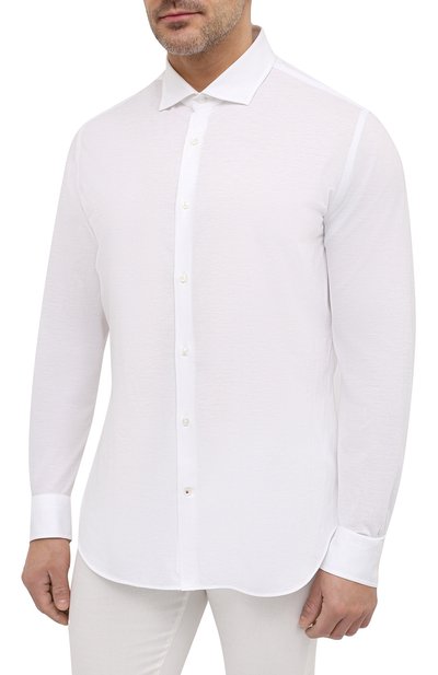 Хлопковая рубашка LORO PIANA, арт. FAI5693, фото 3