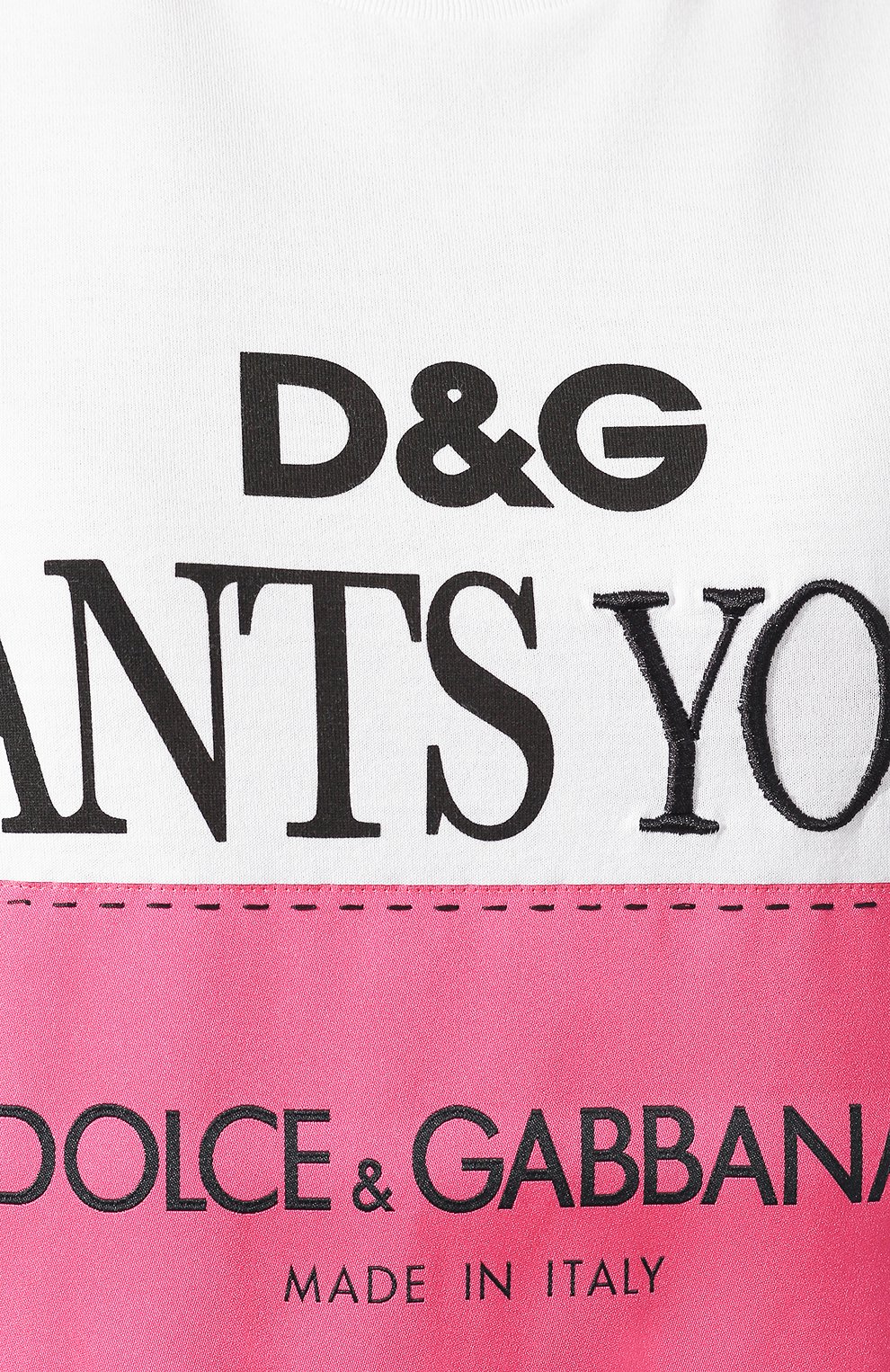 Хлопковая футболка DOLCE & GABBANA белого цвета по цене 47350 руб., арт. F8K73Z/HH7LW, фото 5 Хлопковая футболка DOLCE & GABBANA, арт. F8K73Z/HH7LW, фото 5