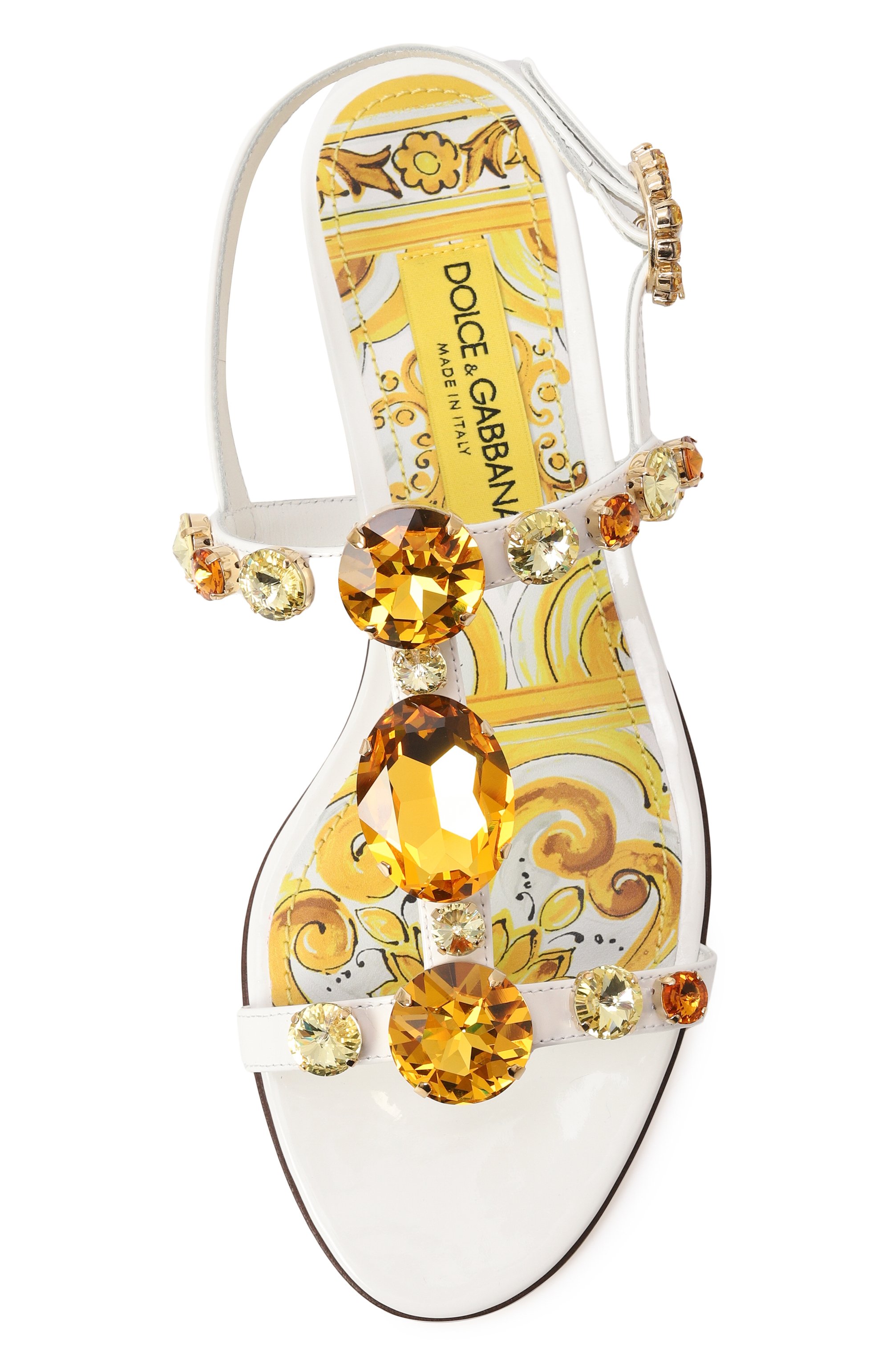 Кожаные сандалии bianca DOLCE & GABBANA, арт. CQ0601/AT848, фото 6