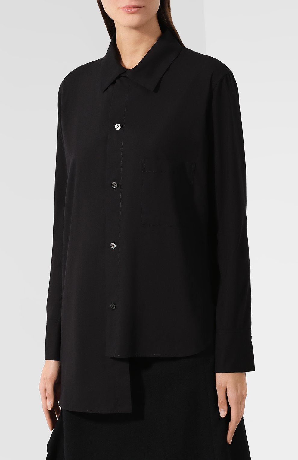Хлопковая рубашка YOHJI YAMAMOTO, арт. YJ-B05-030, фото 3
