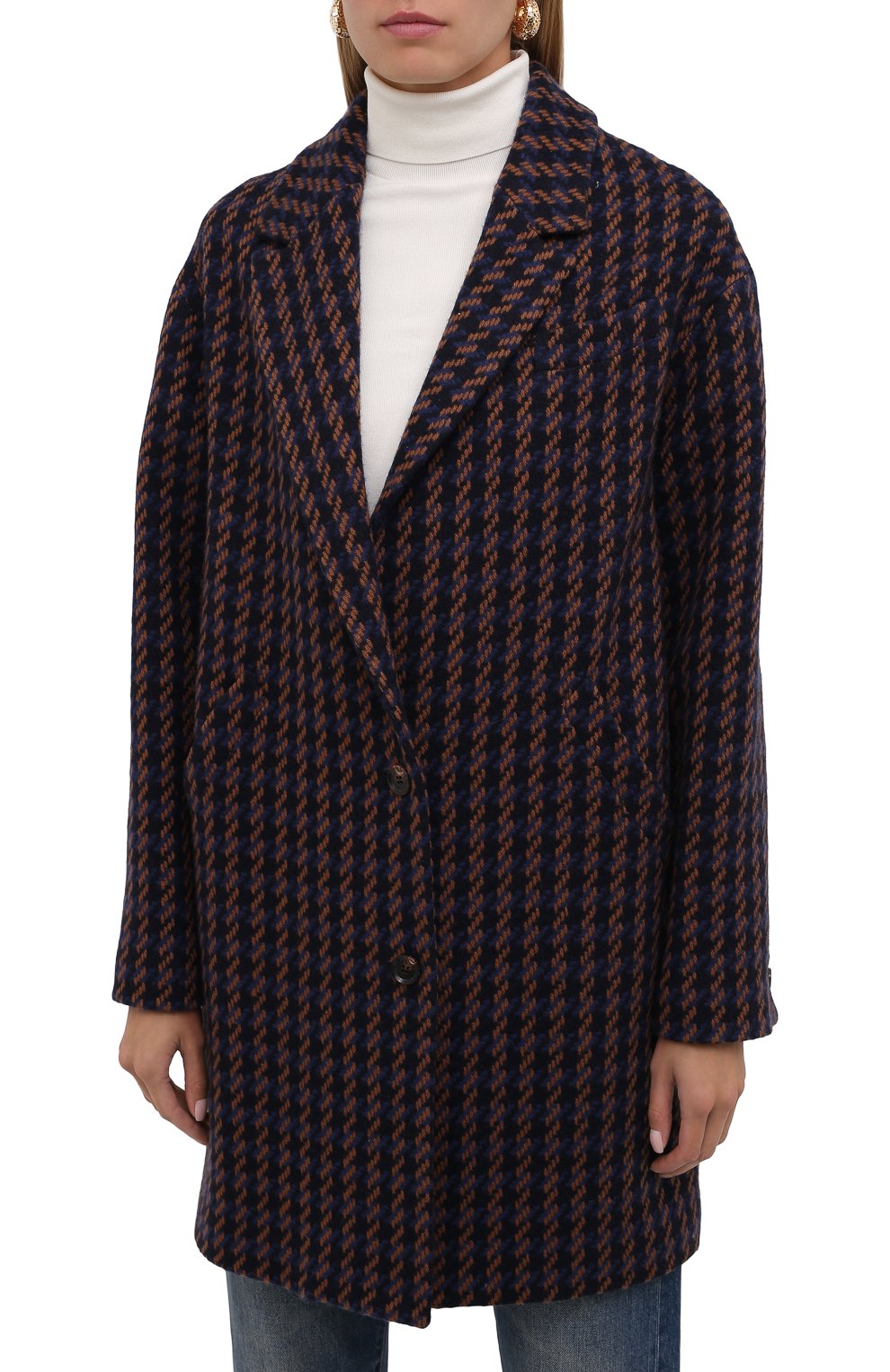 Кашемировое пальто KITON синего цвета по цене 666500 руб., арт. D52610K0580A, фото 3 Кашемировое пальто KITON, арт. D52610K0580A, фото 3