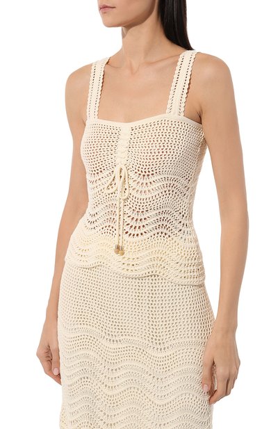 Хлопковый топ ZIMMERMANN, арт. 6796TSS231, фото 3