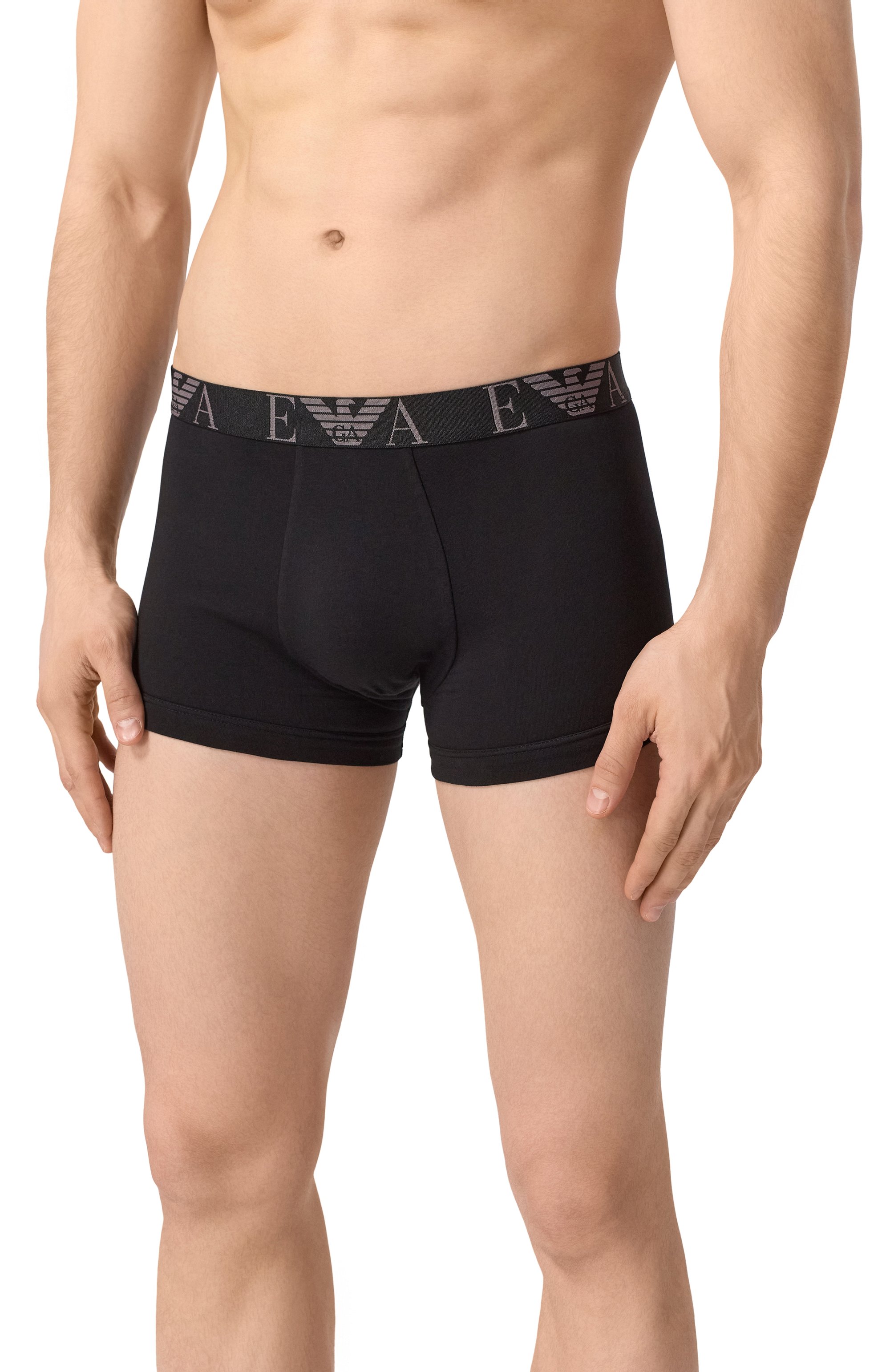 Комплект из трех боксеров EMPORIO ARMANI черного цвета по цене 6740 руб., арт. EM000259/AF10778, фото 2 Комплект из трех боксеров EMPORIO ARMANI, арт. EM000259/AF10778, фото 2