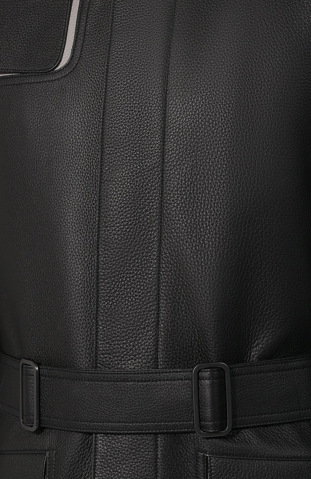 Кожаная куртка на пуговицах с поясом BOTTEGA VENETA, арт. 517178/V0K90, фото 5