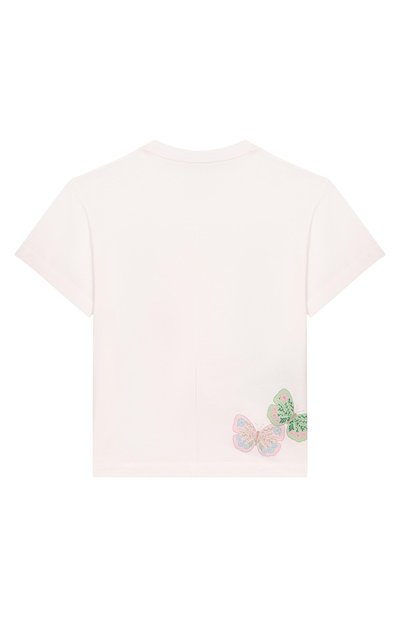 Хлопковая футболка FENDI кремового цвета по цене 39400 руб., арт. JFI409/7AJ_001, фото 2 Хлопковая футболка FENDI, арт. JFI409/7AJ_001, фото 2