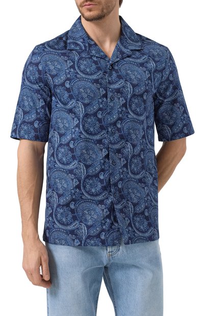 Хлопковая рубашка BRUNELLO CUCINELLI, арт. MM6640615P, фото 3